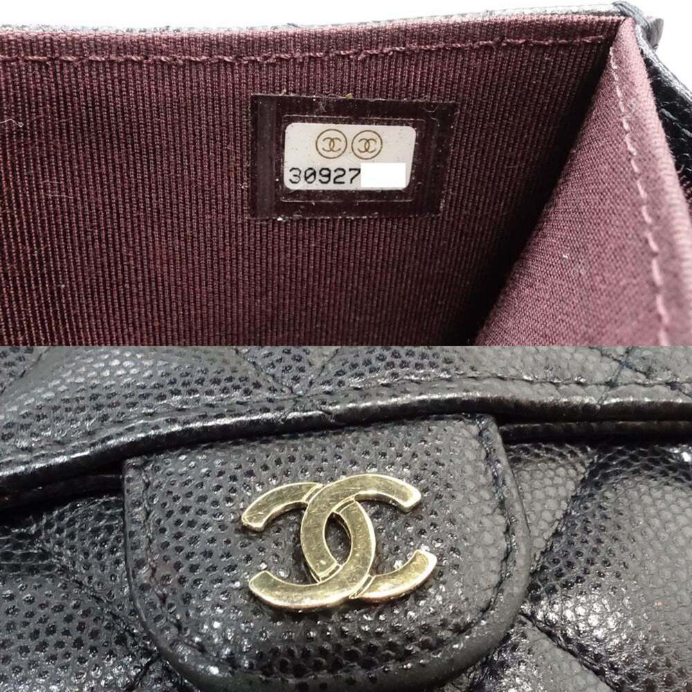 CHANEL Authentic Black Caviar Leather Wallet - Picture 10 of 10